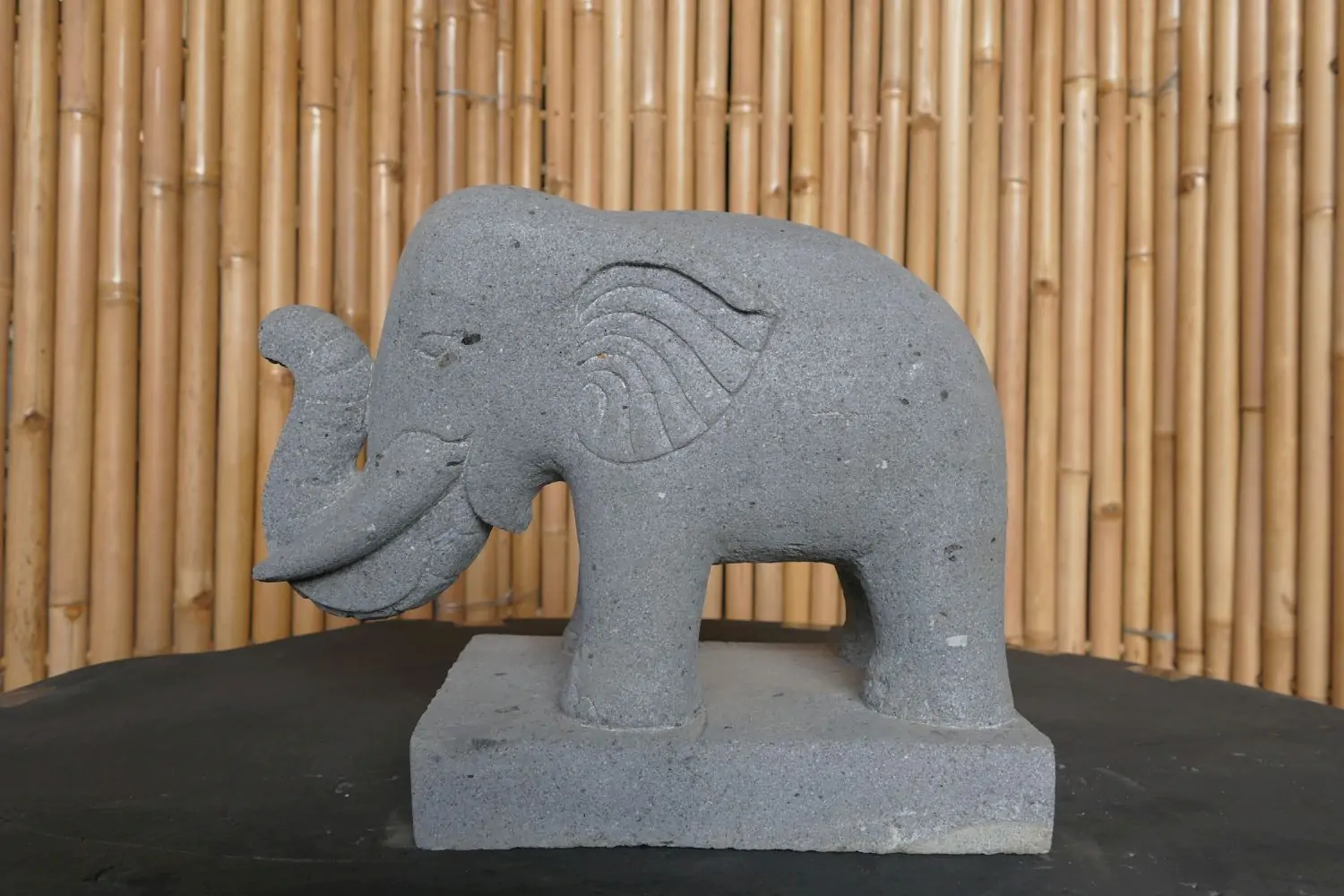  Product image 9 of the product “Standing elephant made of Riverstone about 45cm length ”